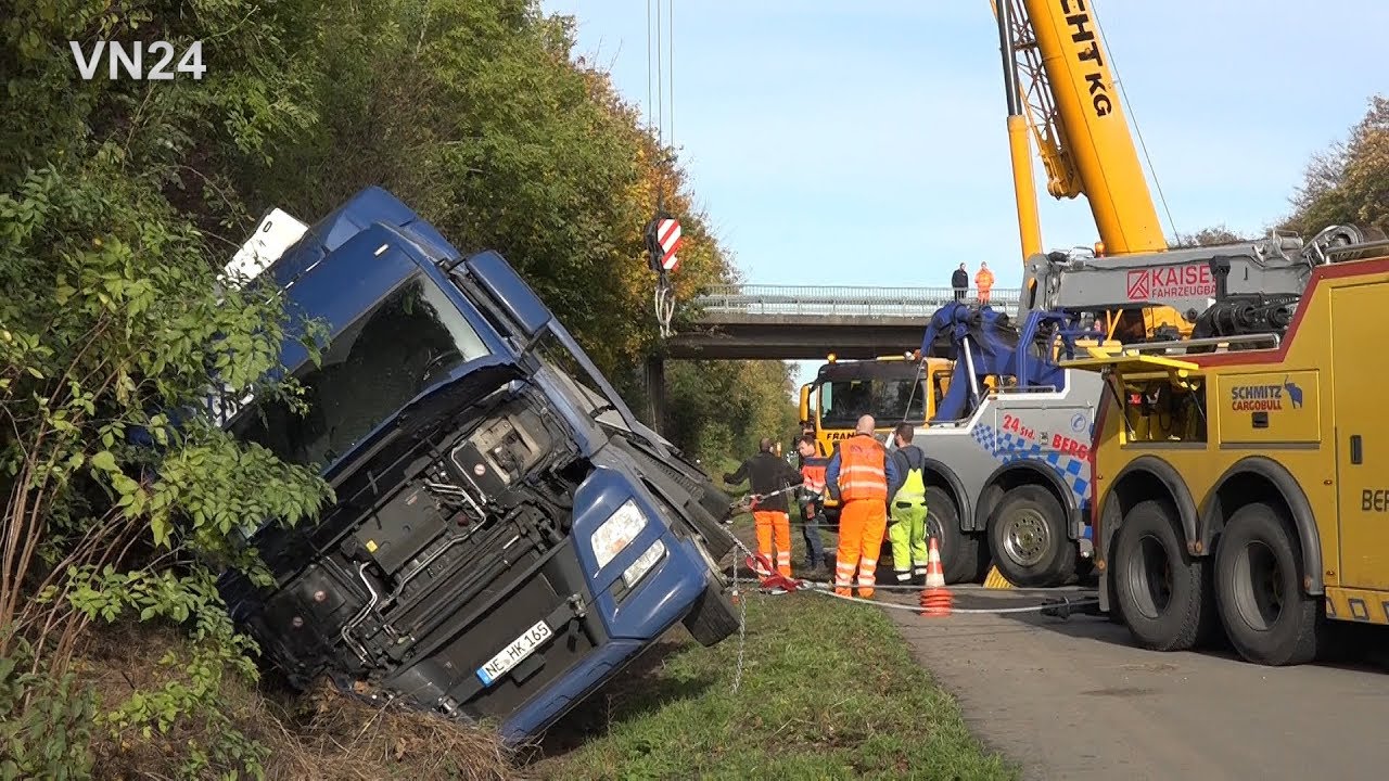 08.11.2019 – VN24 – LKW Unfall Auf A1 – Komplizierte Bergung Dauert ...